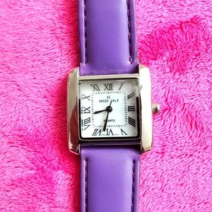 Purple Watch by Swiss Gold
